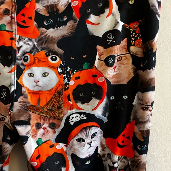 Tipsy Elves Halloween Cat Leggings - Picture 2 of 5